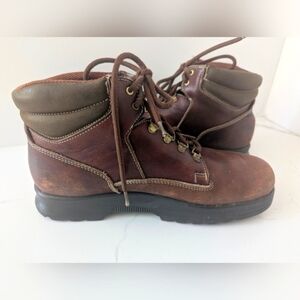 Dexter Men's Brown Leather Hocking Work Boots Size 9.5 Made in USA Comfort